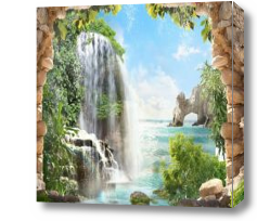 Картина Водопад